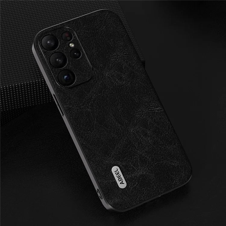 ABEEL For Samsung Galaxy S24 Ultra Leather Phone Back Case Fantasy Lychee Texture Cover