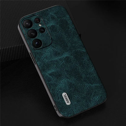 ABEEL For Samsung Galaxy S24 Ultra Leather Phone Back Case Fantasy Lychee Texture Cover