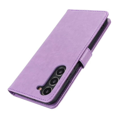 For Samsung Galaxy S23 Cell Phone Case R61 Texture PU Leather Wallet Stand Protective Cover