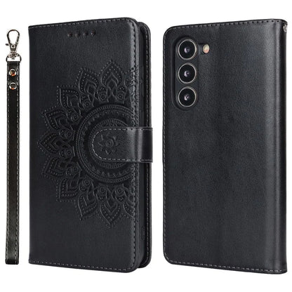 For Samsung Galaxy S23 Cell Phone Case R61 Texture PU Leather Wallet Stand Protective Cover