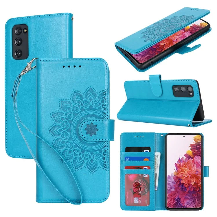 For Samsung Galaxy S20 FE 4G / FE 5G / S20 Lite / S20 FE 2022 Case R61 Texture Wallet PU Leather Phone Cover