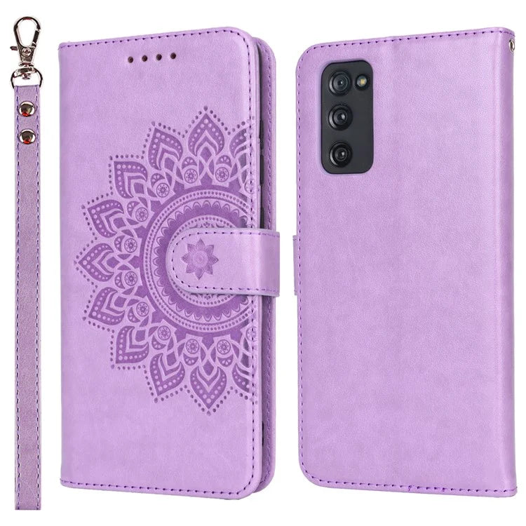 For Samsung Galaxy S20 FE 4G / FE 5G / S20 Lite / S20 FE 2022 Case R61 Texture Wallet PU Leather Phone Cover