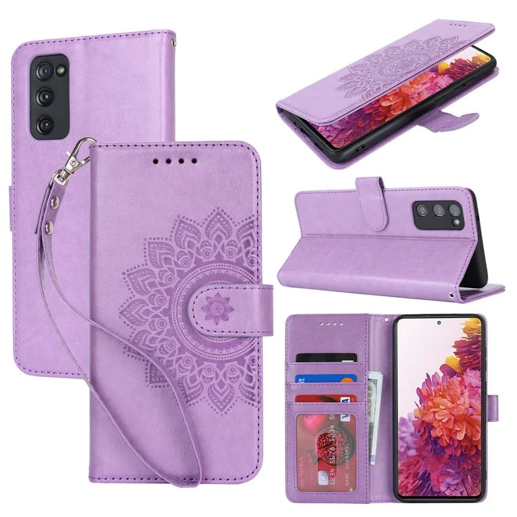 For Samsung Galaxy S20 FE 4G / FE 5G / S20 Lite / S20 FE 2022 Case R61 Texture Wallet PU Leather Phone Cover