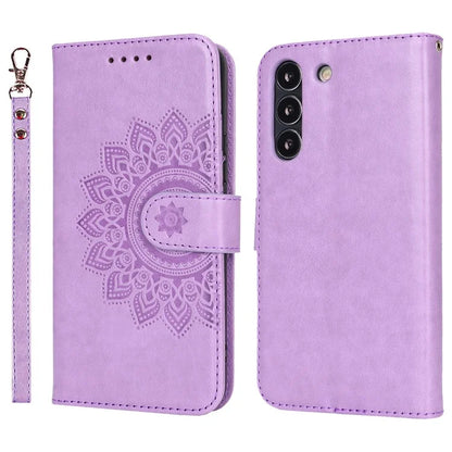 For Samsung Galaxy S22 5G Cell Phone Case R61 Texture PU Leather Wallet Shockproof Cover