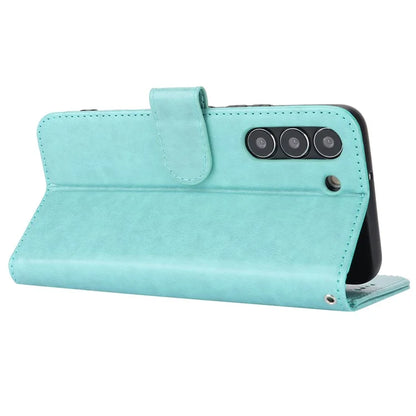 For Samsung Galaxy S22 5G Cell Phone Case R61 Texture PU Leather Wallet Shockproof Cover