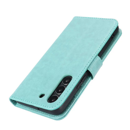 For Samsung Galaxy S22 5G Cell Phone Case R61 Texture PU Leather Wallet Shockproof Cover