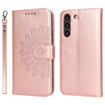 For Samsung Galaxy S22 5G Cell Phone Case R61 Texture PU Leather Wallet Shockproof Cover