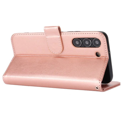 For Samsung Galaxy S22 5G Cell Phone Case R61 Texture PU Leather Wallet Shockproof Cover