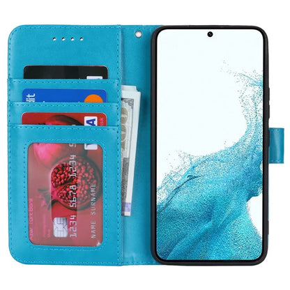 For Samsung Galaxy S22 5G Cell Phone Case R61 Texture PU Leather Wallet Shockproof Cover