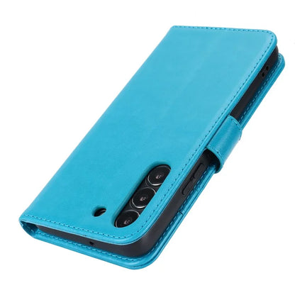 For Samsung Galaxy S22 5G Cell Phone Case R61 Texture PU Leather Wallet Shockproof Cover