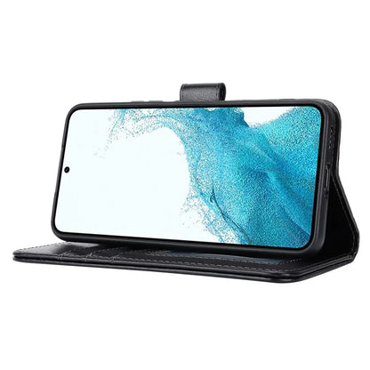 For Samsung Galaxy S22 5G Cell Phone Case R61 Texture PU Leather Wallet Shockproof Cover