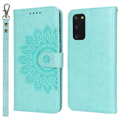 For Samsung Galaxy S20 4G / 5G Cell Phone Case R61 Texture Imprinted Leather Wallet Anti-scratch Cover