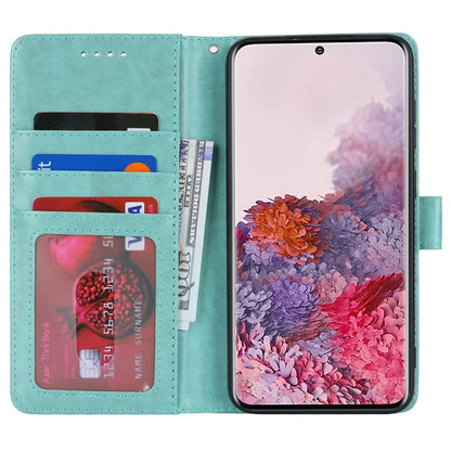 For Samsung Galaxy S20 4G / 5G Cell Phone Case R61 Texture Imprinted Leather Wallet Anti-scratch Cover