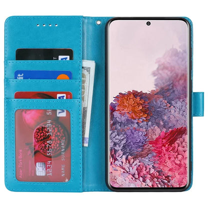 For Samsung Galaxy S20 4G / 5G Cell Phone Case R61 Texture Imprinted Leather Wallet Anti-scratch Cover