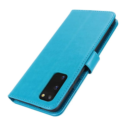 For Samsung Galaxy S20 4G / 5G Cell Phone Case R61 Texture Imprinted Leather Wallet Anti-scratch Cover