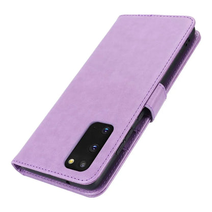 For Samsung Galaxy S20 4G / 5G Cell Phone Case R61 Texture Imprinted Leather Wallet Anti-scratch Cover