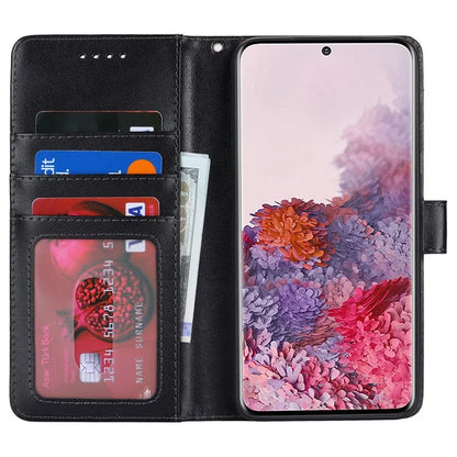 For Samsung Galaxy S20 4G / 5G Cell Phone Case R61 Texture Imprinted Leather Wallet Anti-scratch Cover