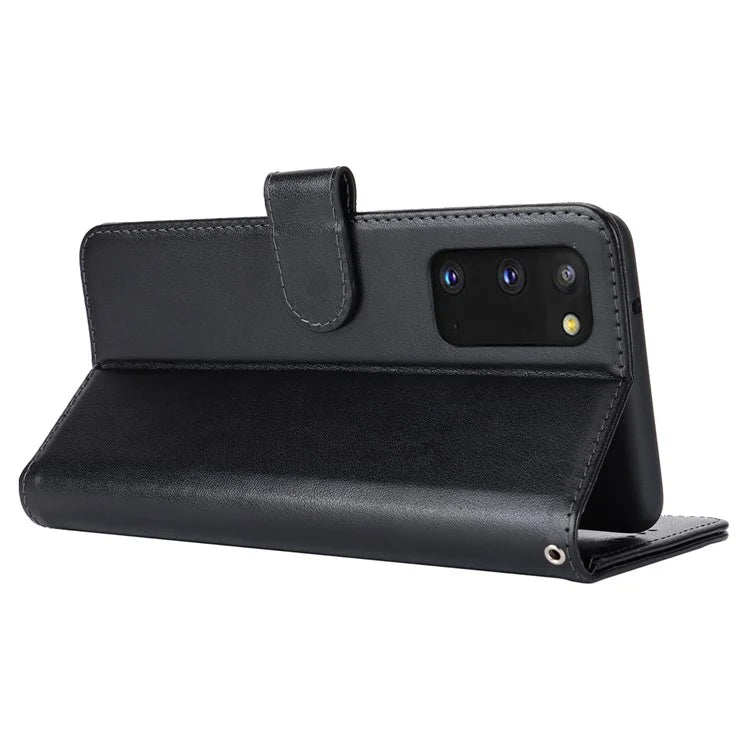 For Samsung Galaxy S20 4G / 5G Cell Phone Case R61 Texture Imprinted Leather Wallet Anti-scratch Cover