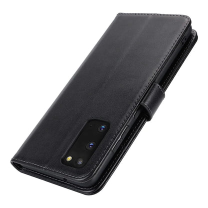 For Samsung Galaxy S20 4G / 5G Cell Phone Case R61 Texture Imprinted Leather Wallet Anti-scratch Cover
