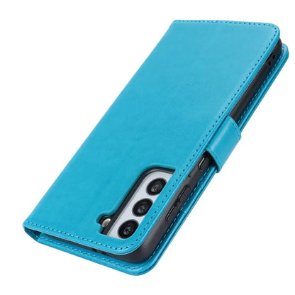 For Samsung Galaxy S21 5G / 4G Cover R61 Texture Leather Stand Shockproof Imprinted Cell Phone Case