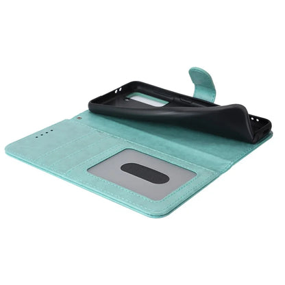 For Samsung Galaxy S21 5G / 4G Cover R61 Texture Leather Stand Shockproof Imprinted Cell Phone Case