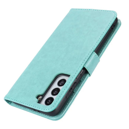 For Samsung Galaxy S21 5G / 4G Cover R61 Texture Leather Stand Shockproof Imprinted Cell Phone Case