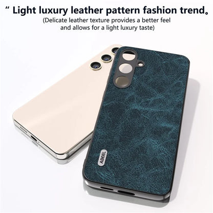 ABEEL For Samsung Galaxy S24+ PU Leather Phone Cover Litchi Texture Protective Case