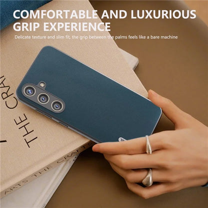 ABEEL For Samsung Galaxy S24 Case Nappa Texture Genuine Cow Leather Phone Cover Non-Slip
