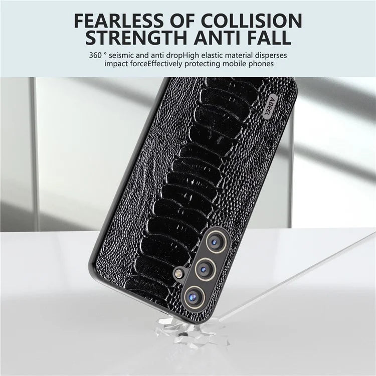ABEEL For Samsung Galaxy S24+ Phone Case Protective Back Cover Crocodile Texture