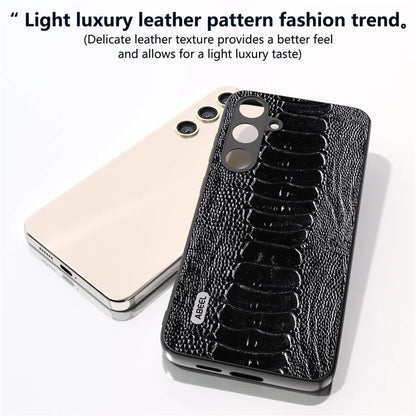 ABEEL For Samsung Galaxy S24+ Phone Case Protective Back Cover Crocodile Texture