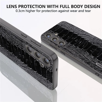 ABEEL For Samsung Galaxy S24+ Phone Case Protective Back Cover Crocodile Texture