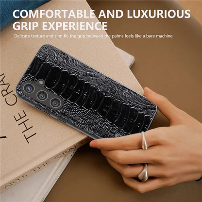 ABEEL For Samsung Galaxy S24+ Phone Case Protective Back Cover Crocodile Texture