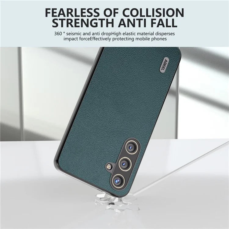 ABEEL For Samsung Galaxy S24 Back Protective Case Litchi Texture Phone Cover