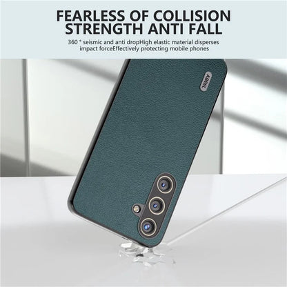ABEEL For Samsung Galaxy S24 Back Protective Case Litchi Texture Phone Cover