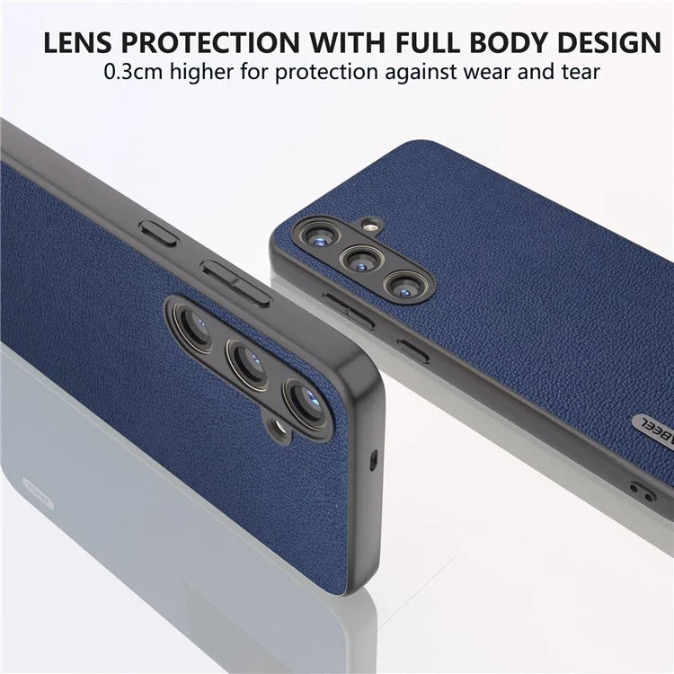 ABEEL For Samsung Galaxy S24 Back Protective Case Litchi Texture Phone Cover