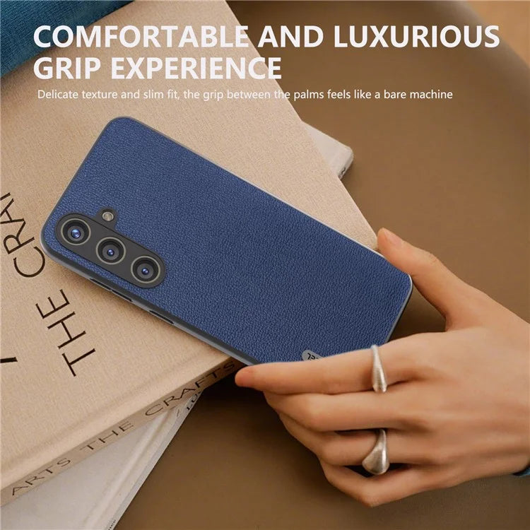 ABEEL For Samsung Galaxy S24 Back Protective Case Litchi Texture Phone Cover