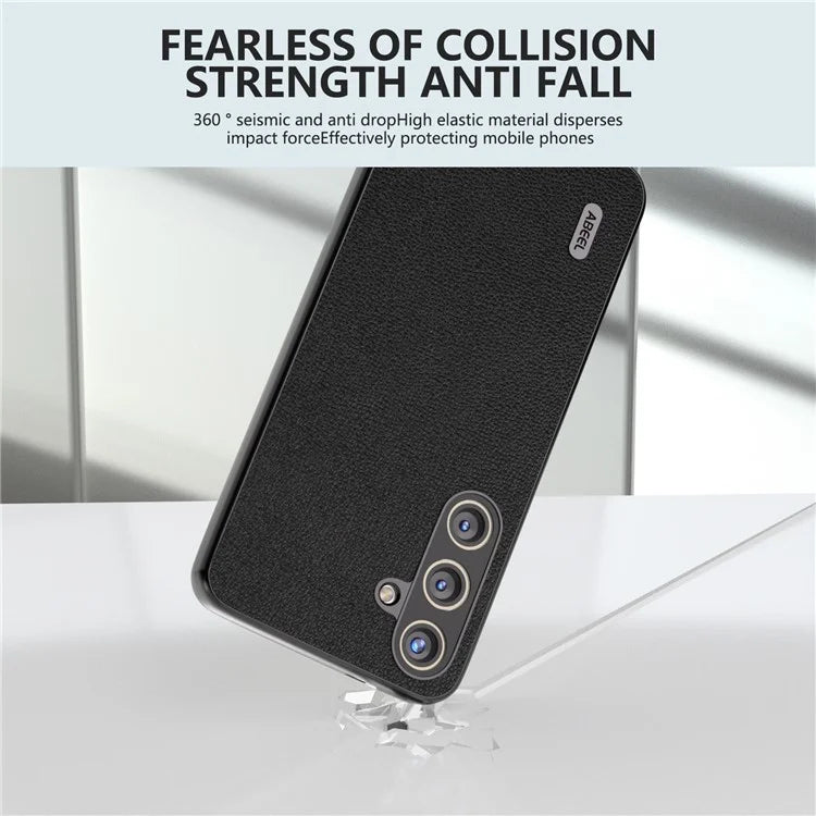 ABEEL For Samsung Galaxy S24 Back Protective Case Litchi Texture Phone Cover