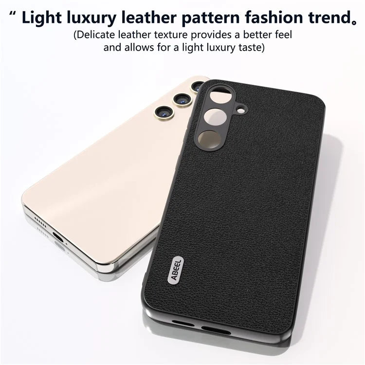 ABEEL For Samsung Galaxy S24 Back Protective Case Litchi Texture Phone Cover