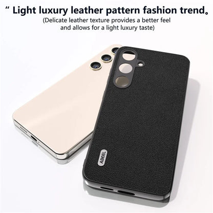 ABEEL For Samsung Galaxy S24 Back Protective Case Litchi Texture Phone Cover