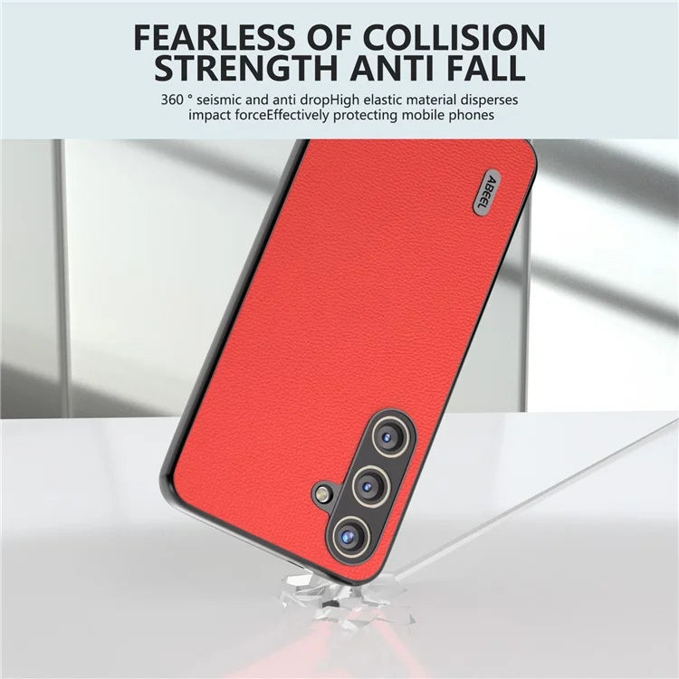 ABEEL For Samsung Galaxy S24 Back Protective Case Litchi Texture Phone Cover