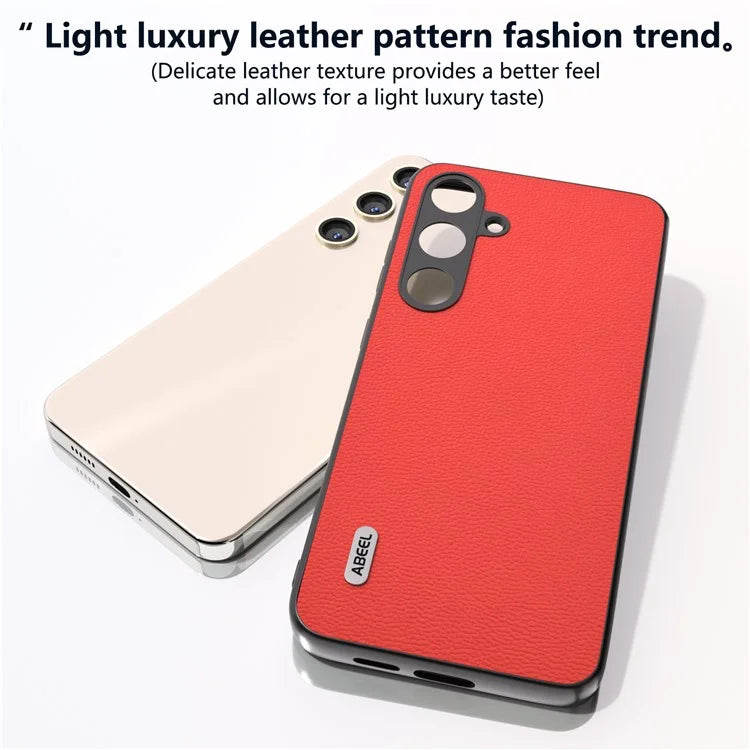 ABEEL For Samsung Galaxy S24 Back Protective Case Litchi Texture Phone Cover