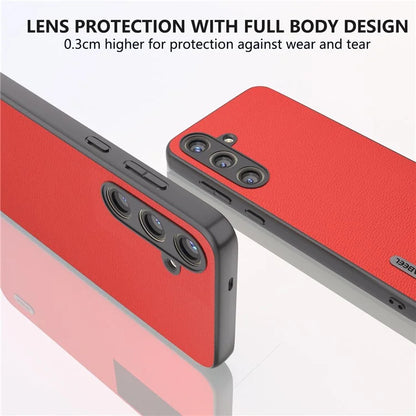 ABEEL For Samsung Galaxy S24 Back Protective Case Litchi Texture Phone Cover