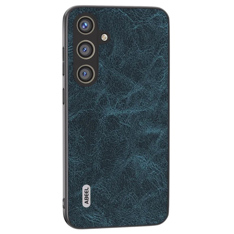 ABEEL For Samsung Galaxy S24 Litchi Texture Phone Case PU Leather+PC+TPU Anti-Scratch Cover