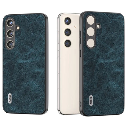 ABEEL For Samsung Galaxy S24 Litchi Texture Phone Case PU Leather+PC+TPU Anti-Scratch Cover