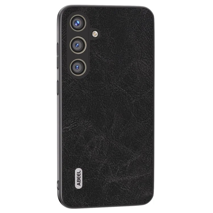 ABEEL For Samsung Galaxy S24 Litchi Texture Phone Case PU Leather+PC+TPU Anti-Scratch Cover