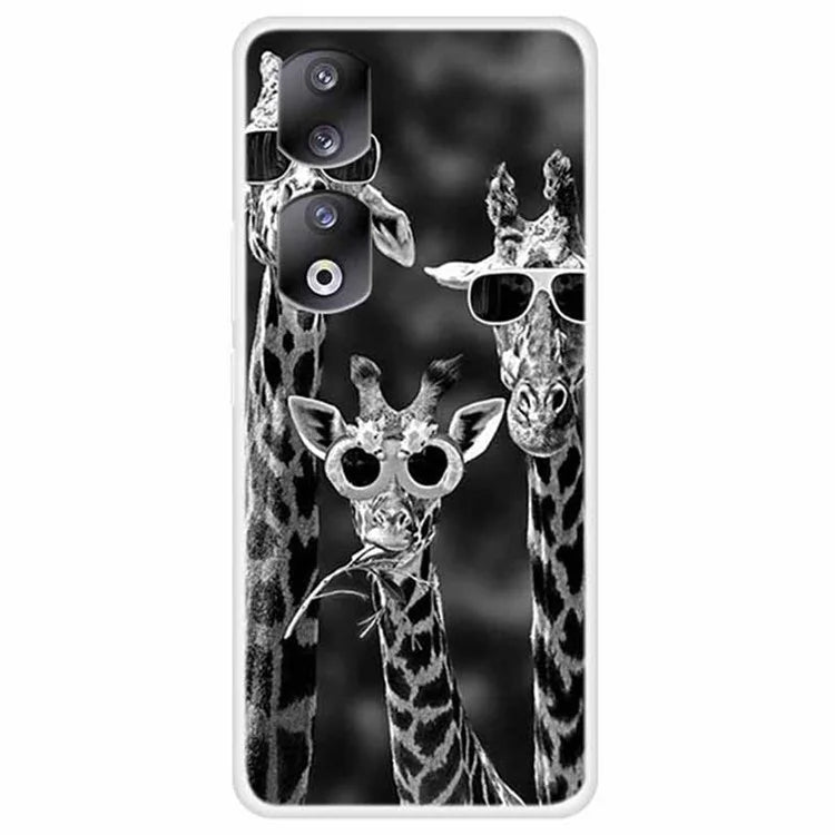 For Honor 90 TPU Case Pattern Design Slim Phone Cover