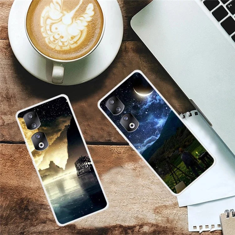 For Honor 90 TPU Case Pattern Design Slim Phone Cover