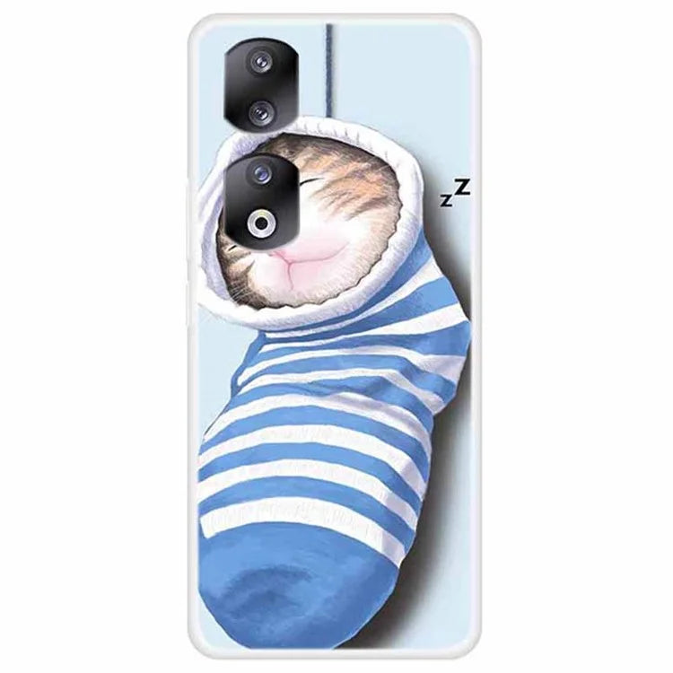 For Honor 90 TPU Case Print Pattern Design Protective Phone Cover