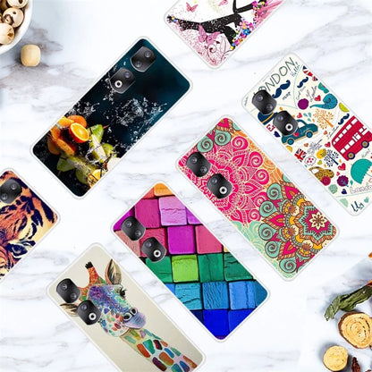 For Honor 90 TPU Case Print Pattern Design Protective Phone Cover