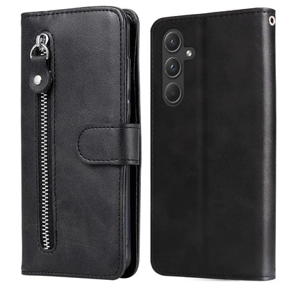 For Samsung Galaxy A55 5G Case Wallet Stand Calf Texture Phone Protector with Magnetic Flap